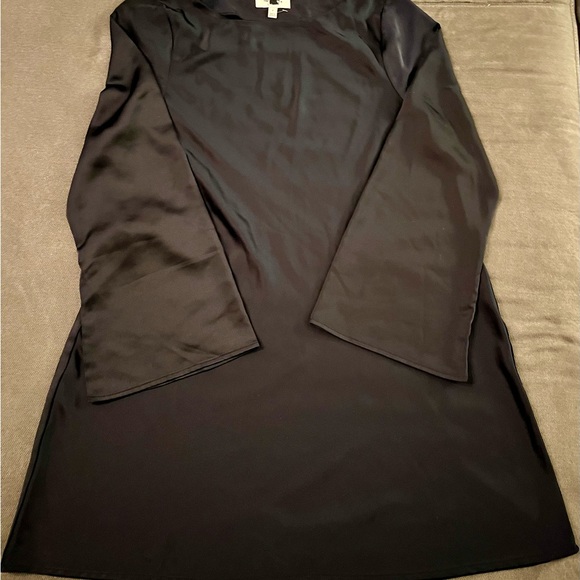 The Occasion by Old Navy - Chic Long Sleeve Navy Dress - Picture 3 of 9